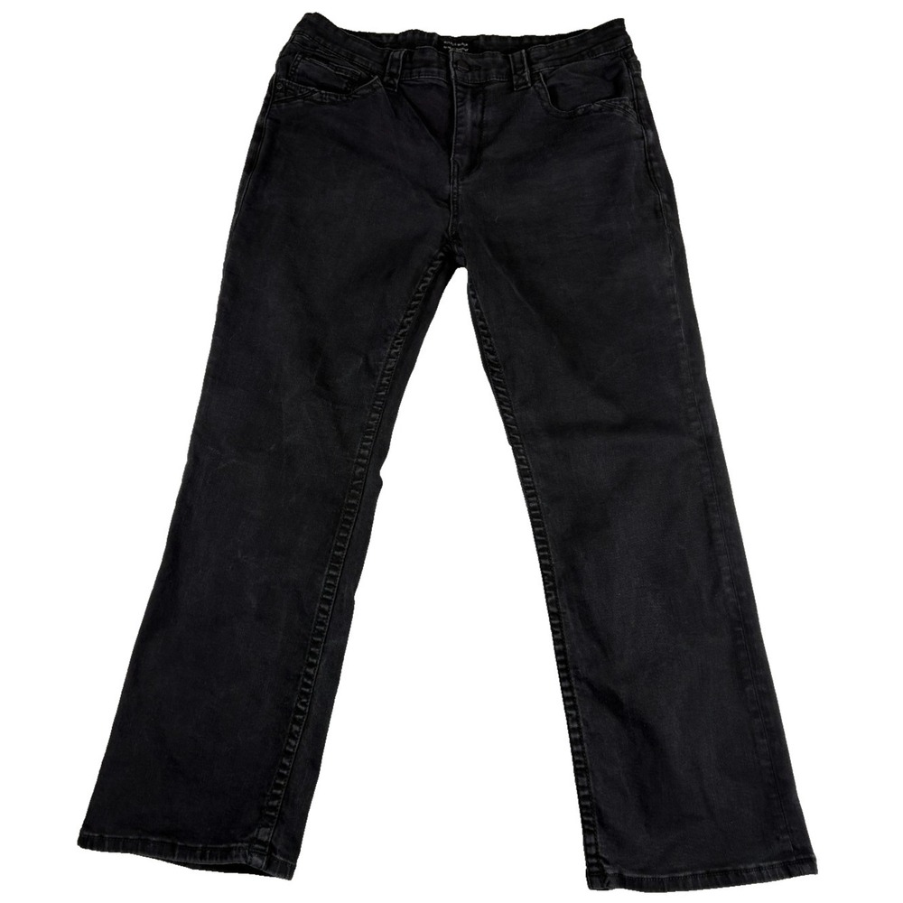 Buckle Black Fit No. 9 Bootcut Jeans Men 38x32 (36x30.5) Black Denim Regular Fit